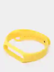Желтый ремешок для Xiaomi Mi Band 5 / 6 / 7, силиконовый