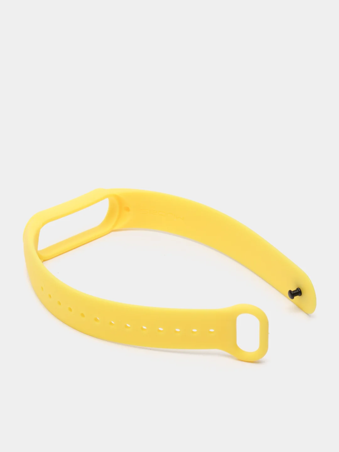 Желтый ремешок для Xiaomi Mi Band 5 / 6 / 7, силиконовый