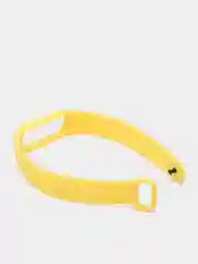 Желтый ремешок для Xiaomi Mi Band 5 / 6 / 7, силиконовый