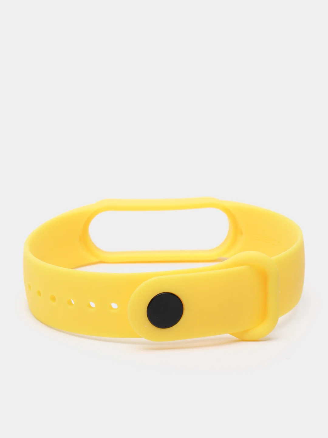 Желтый ремешок для Xiaomi Mi Band 5 / 6 / 7, силиконовый