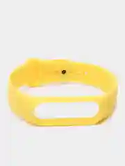 Желтый ремешок для Xiaomi Mi Band 5 / 6 / 7, силиконовый