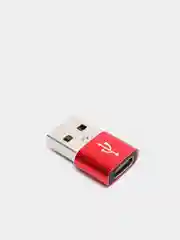 Красный переходник TYPE C 3.0 на USB 2.0