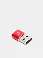 Красный переходник TYPE C 3.0 на USB 2.0