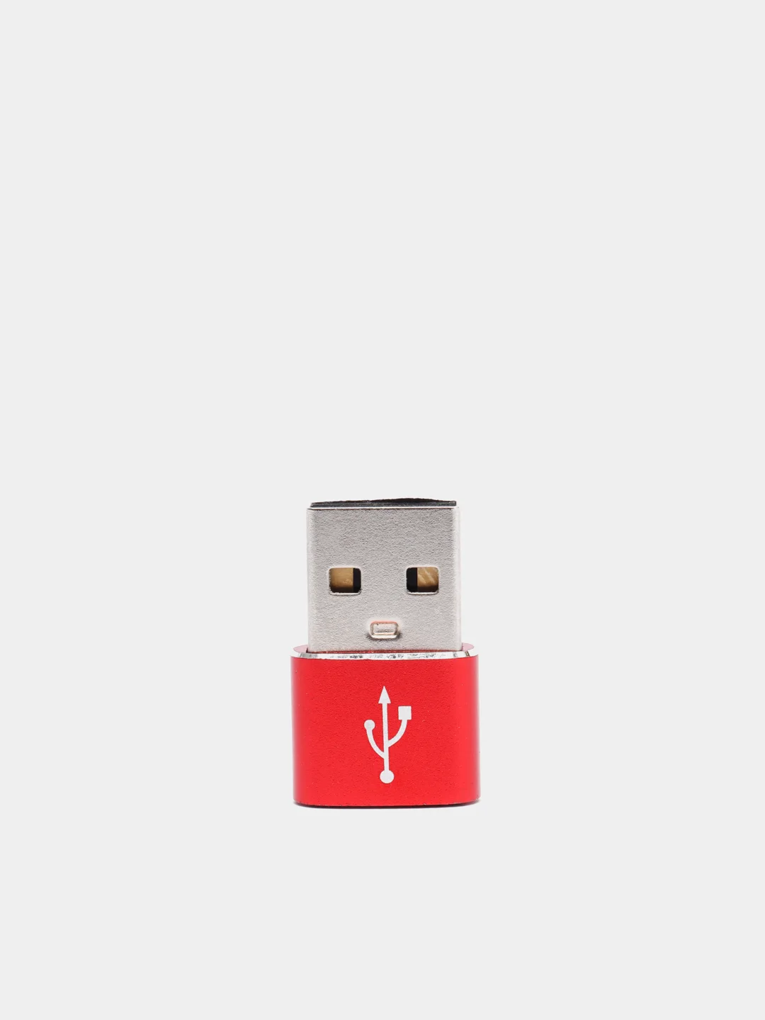 Красный переходник TYPE C 3.0 на USB 2.0