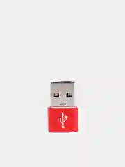 Красный переходник TYPE C 3.0 на USB 2.0