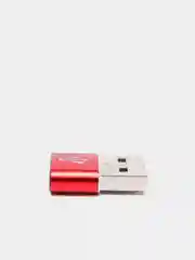 Красный переходник TYPE C 3.0 на USB 2.0