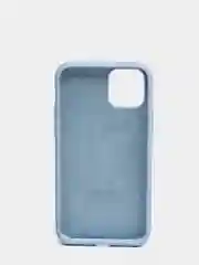 Голубой чехол для iPhone 11 Pro 5.8" Silicone Case, закрытый низ с логотипом