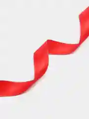Красный лента репсовая с люрексом и атласной вставкой, 2,5 см x 2 метра