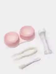Розовый контейнер для линз