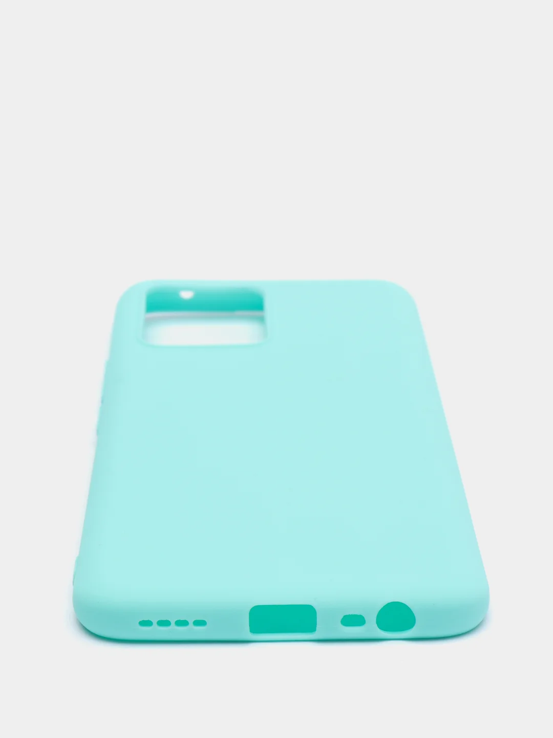 Бирюзовый чехол Realme 8 / 8 Pro, силиконовый матовый, soft touch