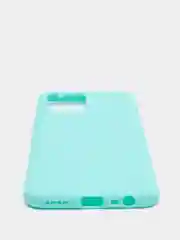 Бирюзовый чехол Realme 8 / 8 Pro, силиконовый матовый, soft touch