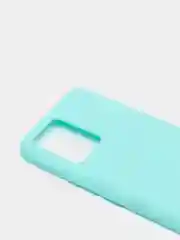 Бирюзовый чехол Realme 8 / 8 Pro, силиконовый матовый, soft touch