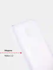 Чехол для Nokia 2.2 / 3 / 3.2 / 6.2 / 7 / C1 прозрачный (1 мм), силиконовый