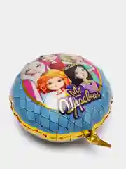 Вишнёвый шар фольгированный