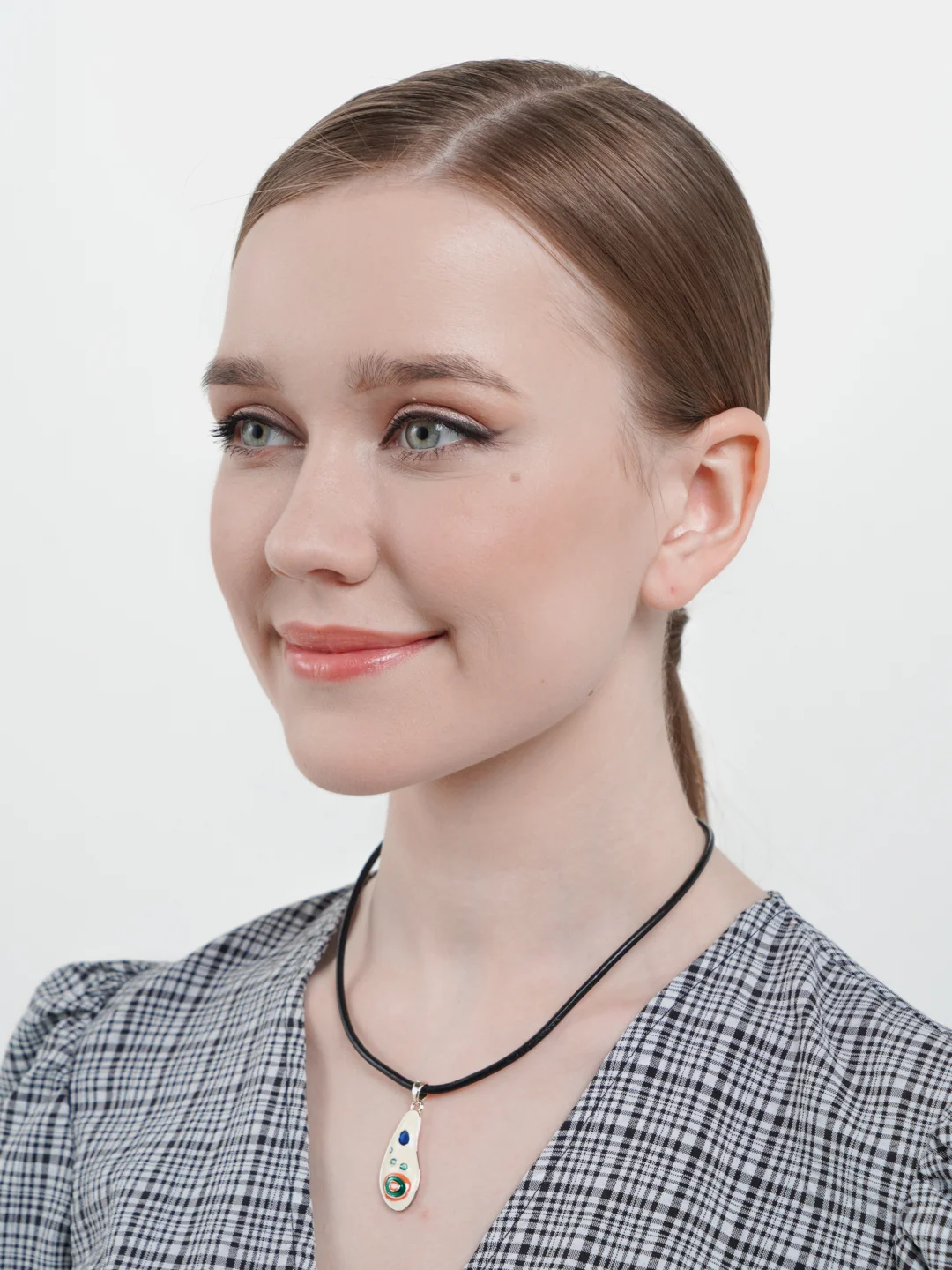 Бирюзовый колье, 7 видов, этнические кулоны, каучуковый шнурок