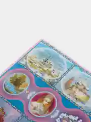 Желтый наклейки пасхальные с глиттером