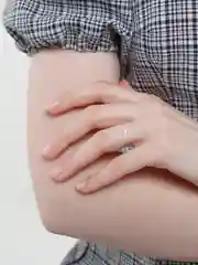 Прозрачный женское кольцо пластик