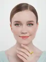 Лайм кольцо из бисера с бусинами
