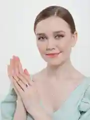 Серебряный комплект колец, набор из 6 шт., из бижутерного сплава