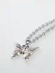 Серый металлик цепочка с бабочкой - "Stellaria"
