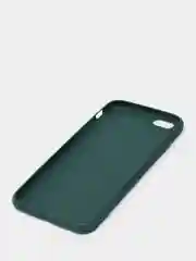 Зеленый чехол силиконовый на iPhone 5, 5s, 6, 6s, 7, 8, SE 2020, X, XR, XS Max, 12 14 Pro, 13 mini