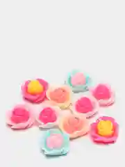 Прозрачный кабошон "Розочка двухцветная"