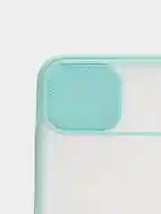 Бирюзовый чехол для Айфон iPhone 11 Pro, Max 12, 13 mini, 14 Plus, 15 с защитой для камеры