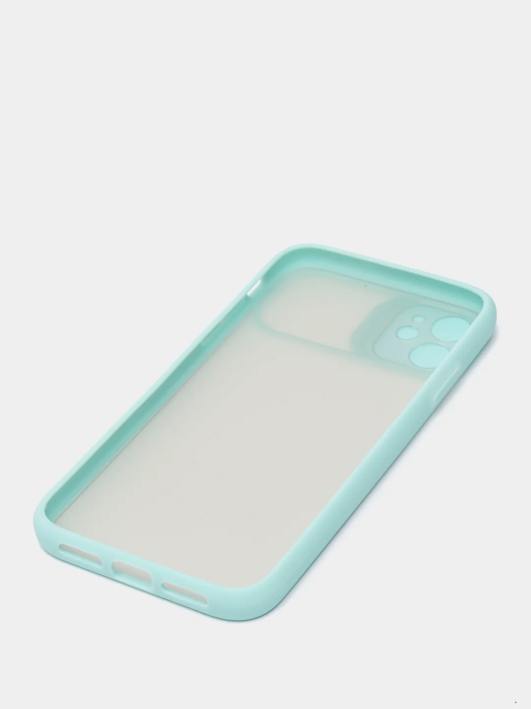 Бирюзовый чехол для Айфон iPhone 11 Pro, Max 12, 13 mini, 14 Plus, 15 с защитой для камеры