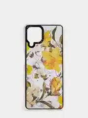 Желтый чехол Samsung Galaxy A22 4G / M22 / M32, Галакси А22 4G / М22 / М32 прозрачный с рисунком
