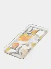 Желтый чехол Samsung Galaxy A22 4G / M22 / M32, Галакси А22 4G / М22 / М32 прозрачный с рисунком
