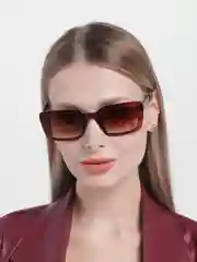 Коричневый очки солнцезащитные женские, имиджевые, UV400