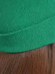 Зеленый шапка унисекс длинная
