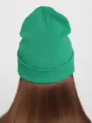 Зеленый шапка унисекс длинная