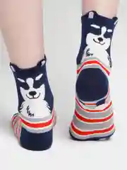Синий носки женские