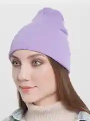 Лавандовый шапка унисекс длинная