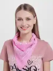 Розовый бандана с классическим принтом/балаклава/бафф/повязка на шею/с узором /на голову/унисекс