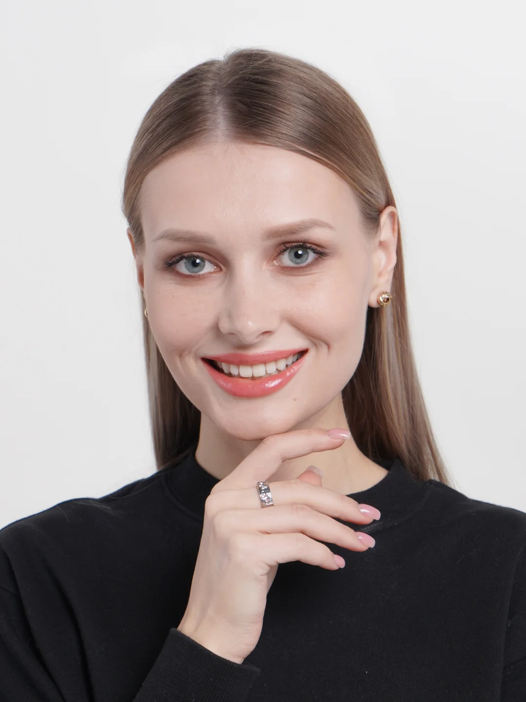Розовый кольцо Бабочка женское, винтажное с камнями