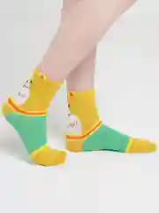 Горчичный носки женские