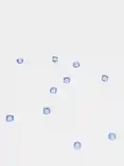 Светло-синий чешский бисер Preciosa 10/0, Transparent - silver line (10, 50 грамм)
