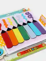 Желтый развивающие книги из фетра