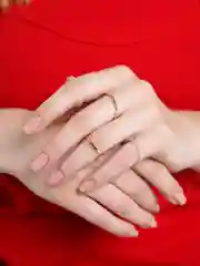 Белый кольца женские, набор 4 штуки