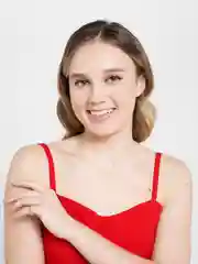 Алый кольцо из бисера с бусинами