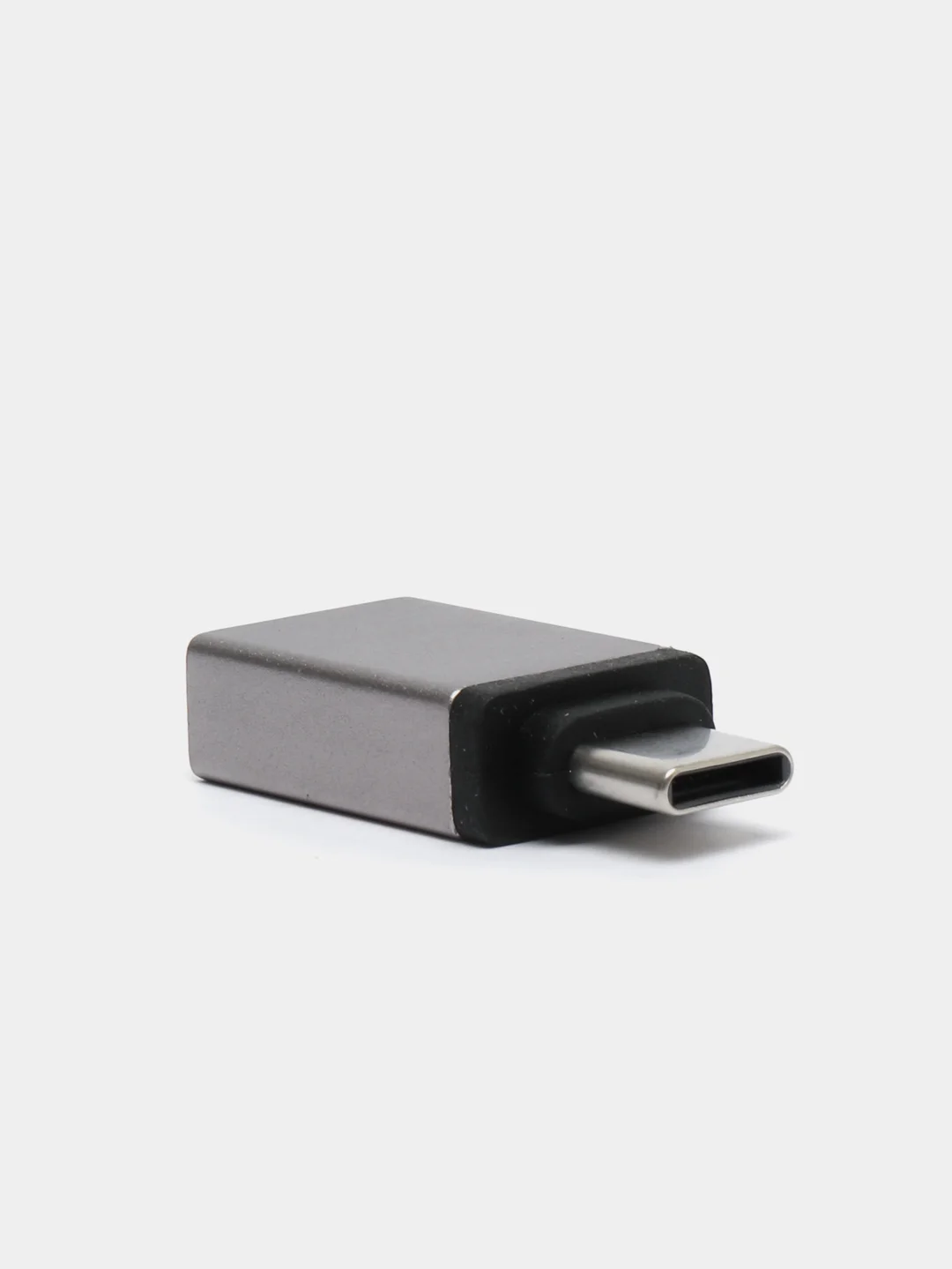 Серый адаптер переходник usb type c на usb otg