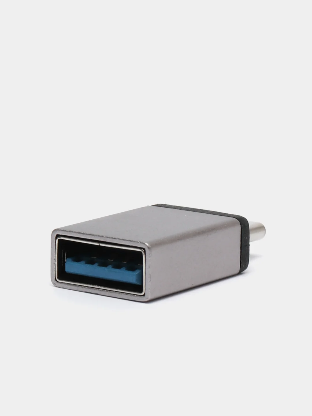 Серый адаптер переходник usb type c на usb otg
