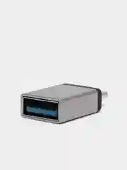 Серый адаптер переходник usb type c на usb otg
