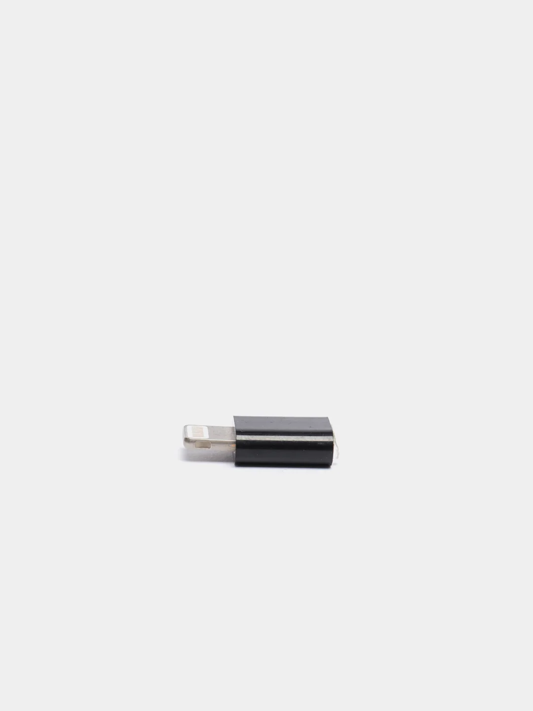Черный переходник с microUSB на iPhone