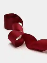 Бордовый лента декоративная "Ромбики", 2,5 см* 2 метра