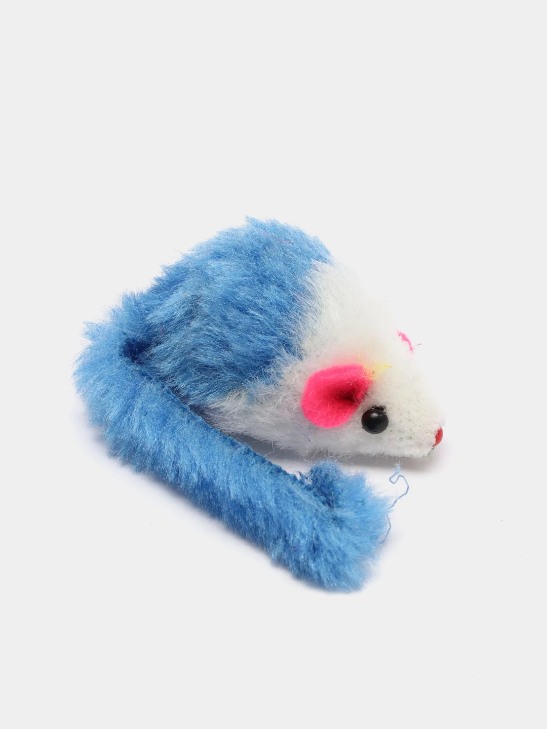 Синий игрушка для кошек "Малая мышь" двухцветная