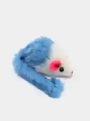 Синий игрушка для кошек "Малая мышь" двухцветная