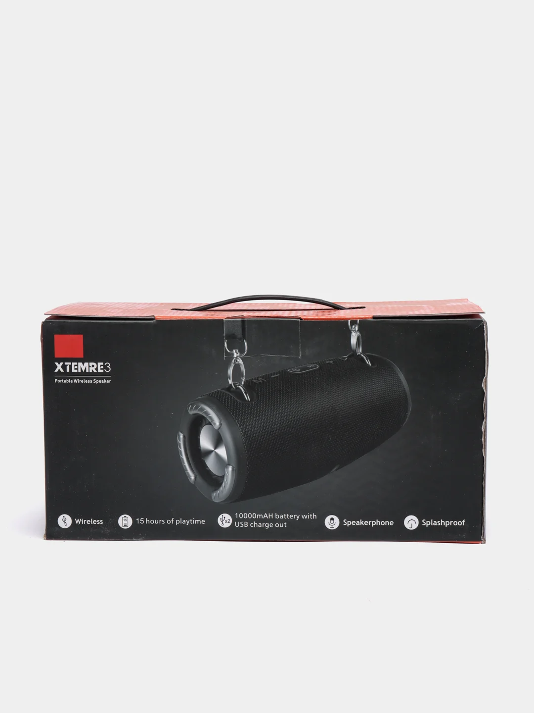 Индиго беспроводная колонка bluetooth с ремешком / Портативная акустика /FM/TF/USB/AUX